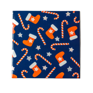 Tarjetas Navideñas de microfibr