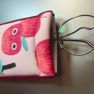 Estuche para lentes de microfibra y esponja con lentes