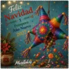 Tarjeta de Navidad con Microfibra
